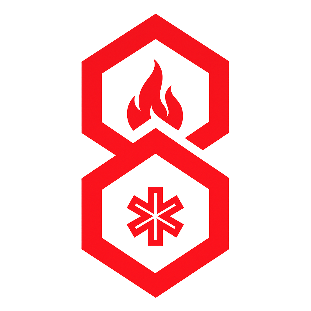 8 Line Medical emblem